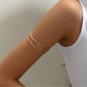 💞 New Elegant Gold Arm Cuff Bracelet
